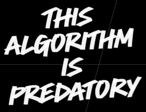 Post της Lush που αναφέρει This Algorithm is predatory